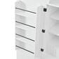 HOMLUX 72" Tall Arched Kitchen Pantry Cabinet in White, , large