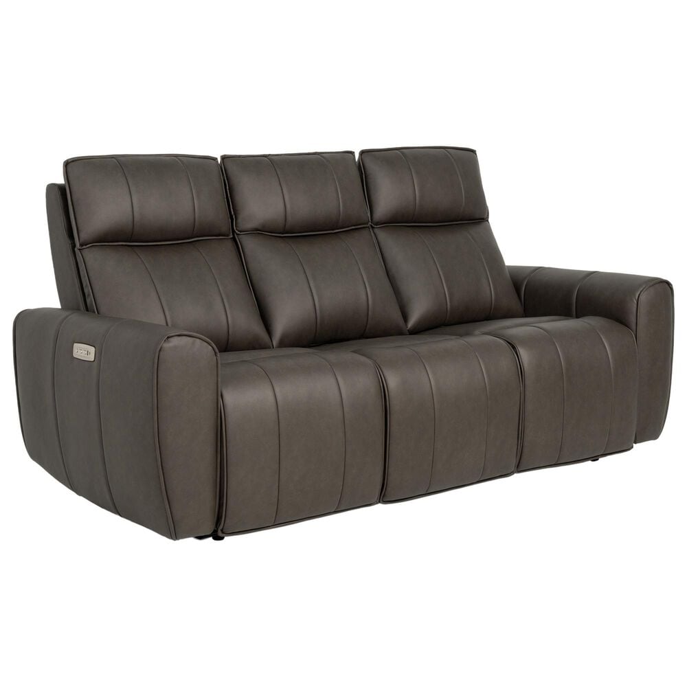 Aurora Furnishings Power Headrest Reclining Sofa in Dallas Espresso, , large