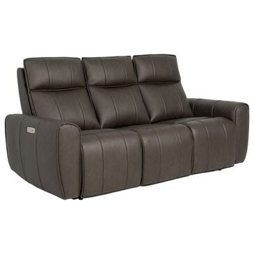 Aurora Furnishings Power Headrest Reclining Sofa in Dallas Espresso, , large