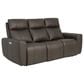 Aurora Furnishings Power Headrest Reclining Sofa in Dallas Espresso, , large