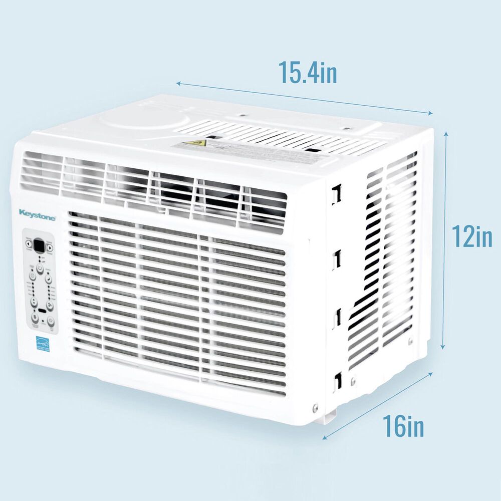 Keystone 5000 BTU Window Mounted Air Conditioner in White, , large