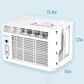 Keystone 5000 BTU Window Mounted Air Conditioner in White, , large