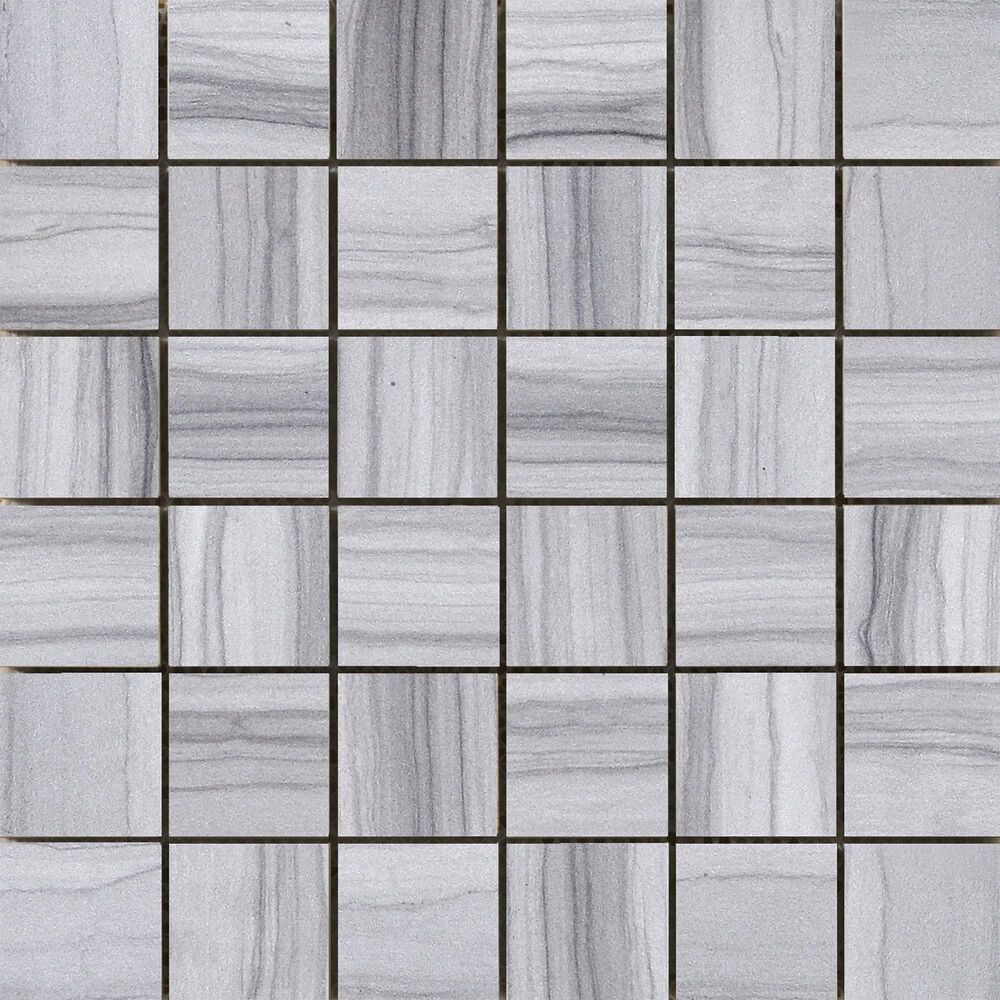 Emser Chronicle Record 2" x 2" Square on 12" x 12" Porcelain Mosaic Sheet, , large