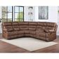 Steve Silver Rudger 3-Piece Manual Reclining Sectional in Chestnut, , large