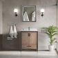 Lexora Home Ziva 30" Single Bathroom Vanity in Rustic Barnwood with 2 cm White Cultured Marble Top and Rectangular Sink, , large
