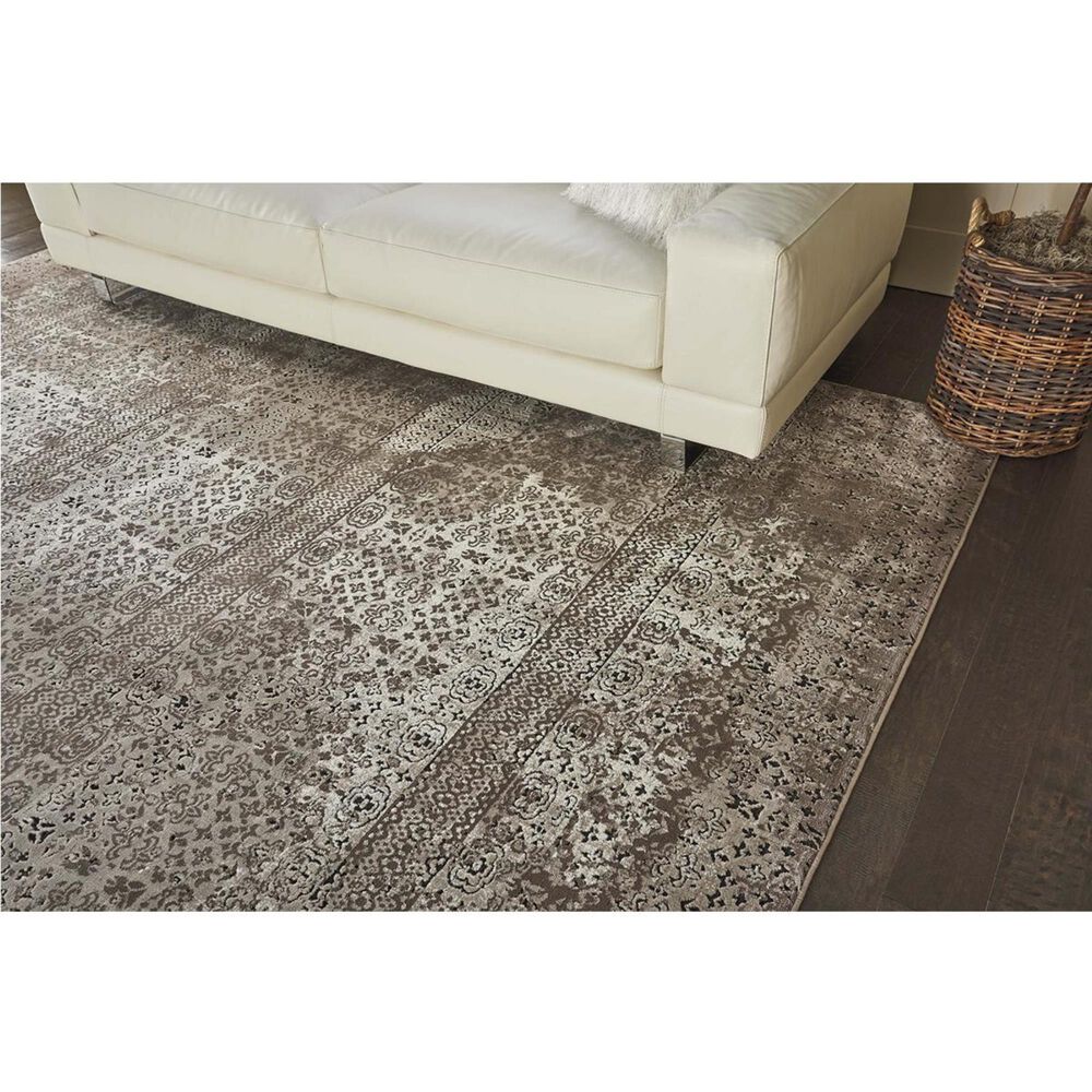 Nourison Karma KRM01 9&#39;3&quot; x 12&#39;9&quot; Ash Area Rug, , large