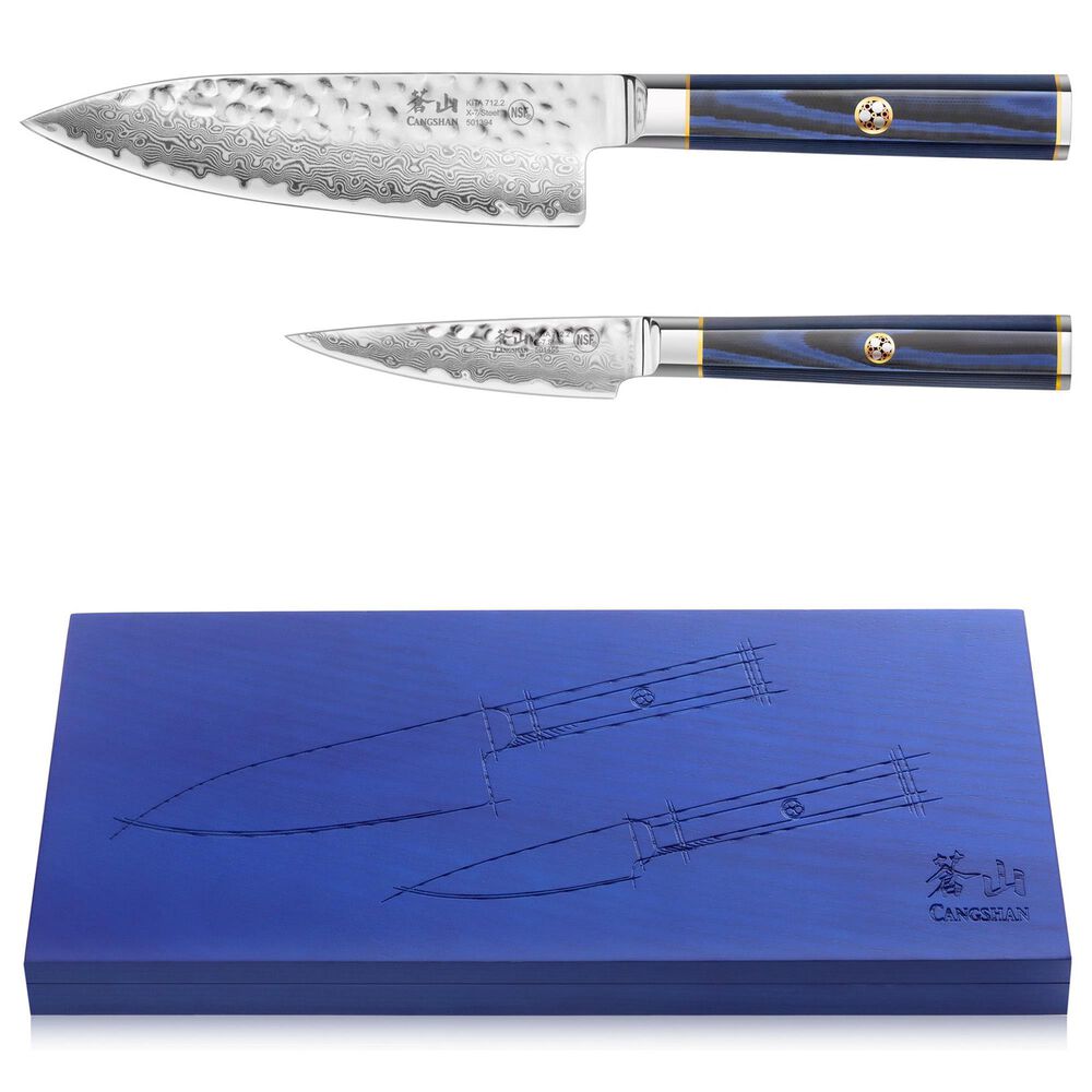 Cangshan Kita 2-Piece Starter Knife Set in Blue and Black, , large