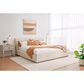 Urban Home Louis Queen Upholstered Platform Sleigh Bed in Natural Linen, , large