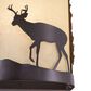 Vaxcel Bryce 1-Light Deer Wall Sconce in Burnished Bronze, , large