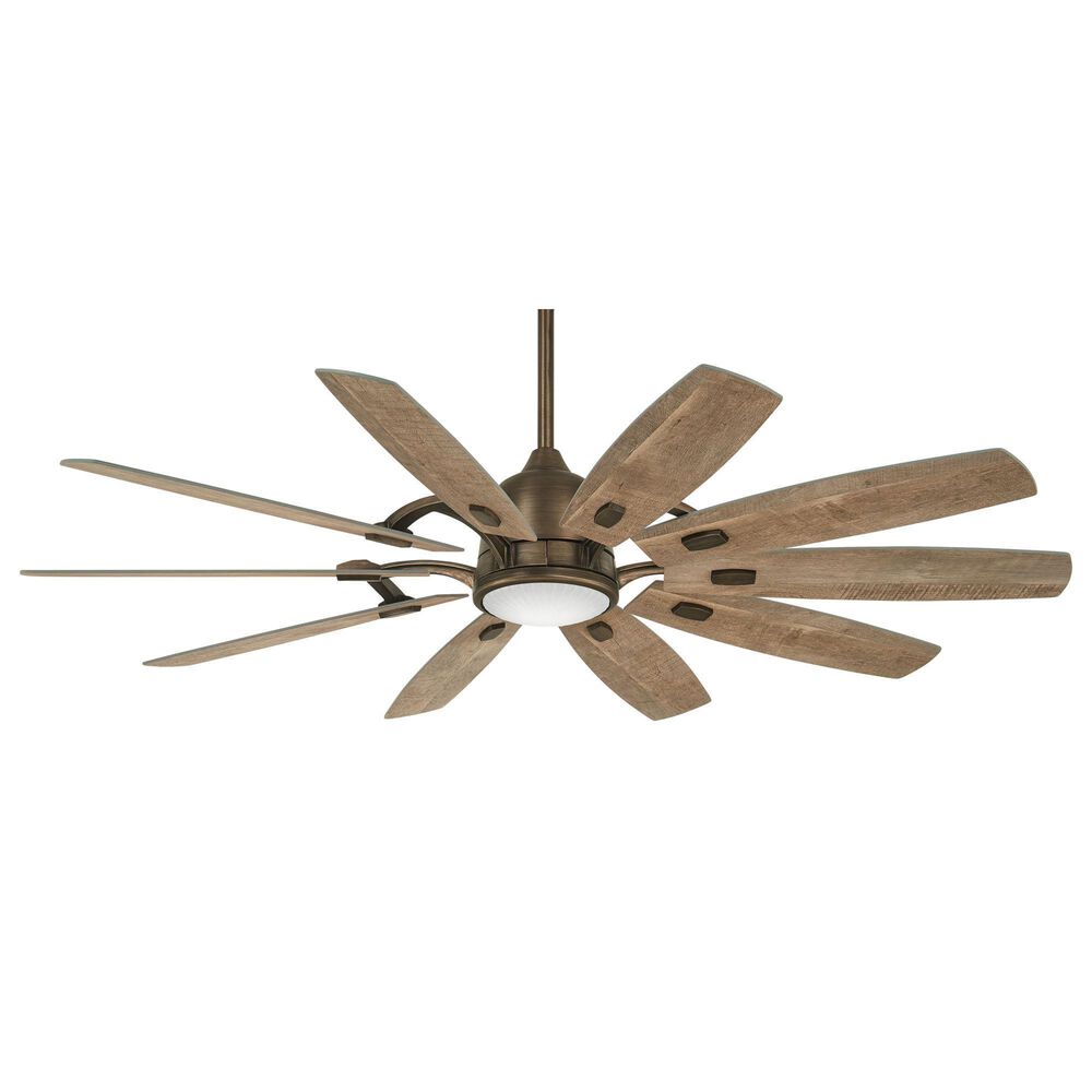 Minka-Aire Barn 65" Ceiling Fan with LED Light in Heirloom Bronze, , large