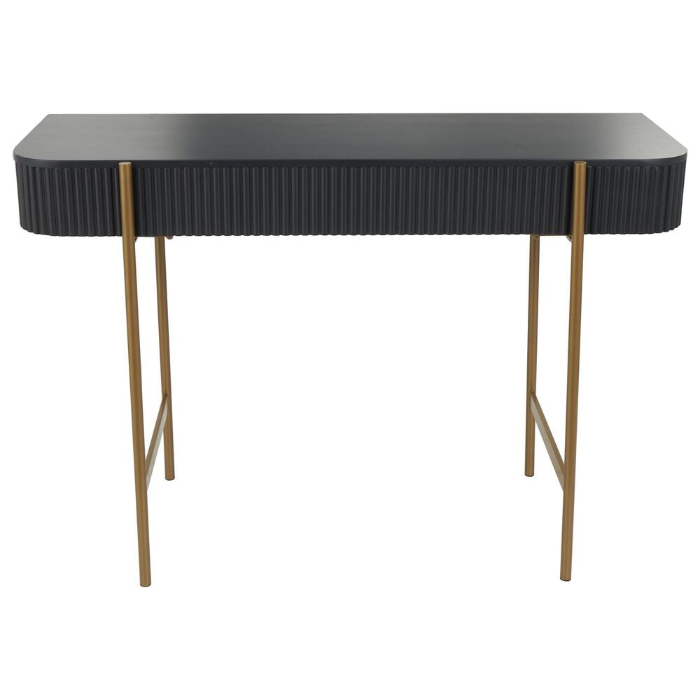 Maple and Jade Console Table in Black and Gold, , large