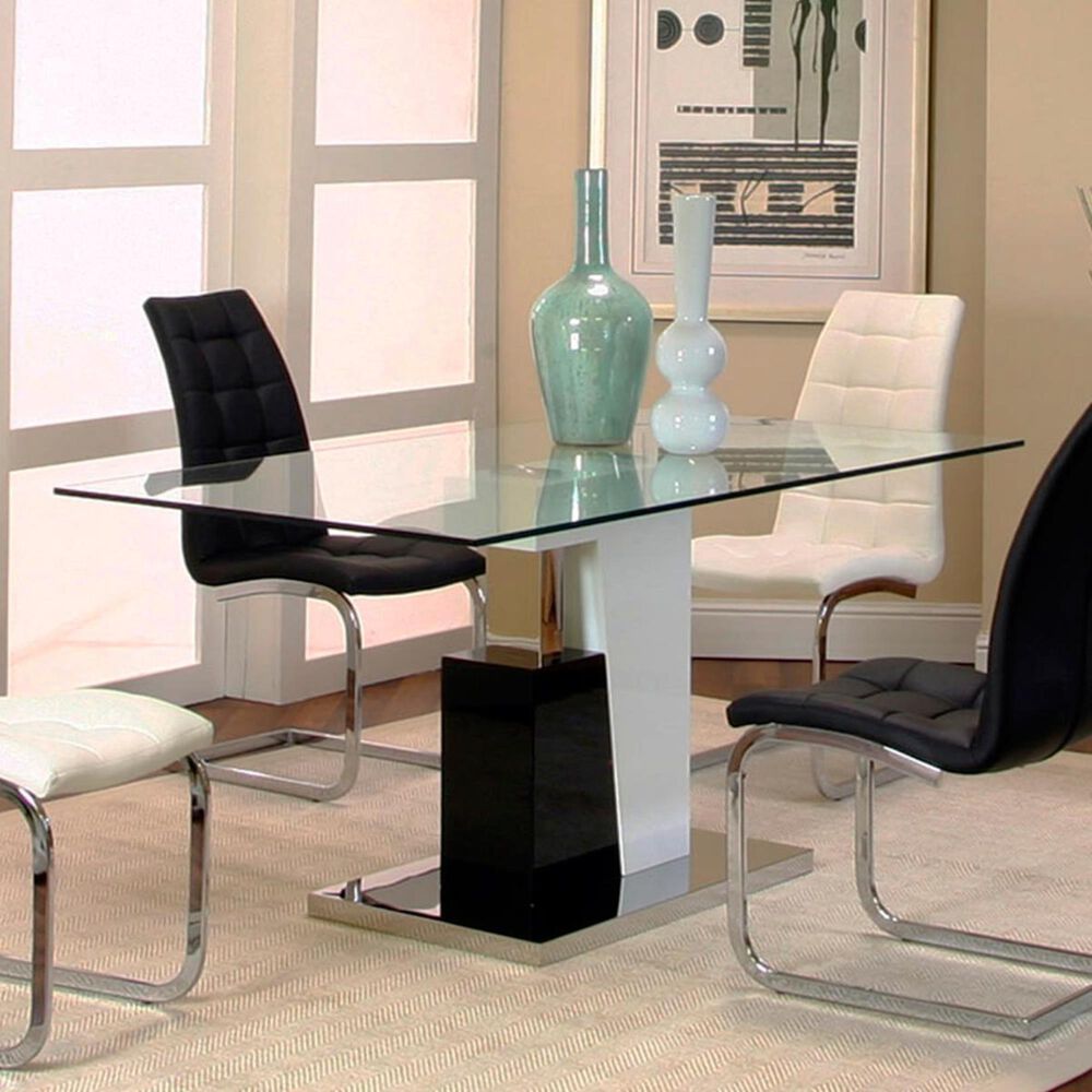 Penny Lane Padria Dining Table in Black and White - Table Only, , large