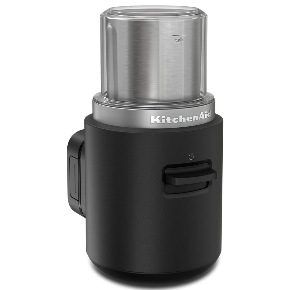 KitchenAid Go Cordless Blade Coffee Maker Grinder with Battery in Matte Black and Stainless Steel, , large