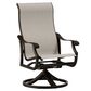 Tropitone Montreux Patio Swivel Rocker Chair in Beige Grey, , large