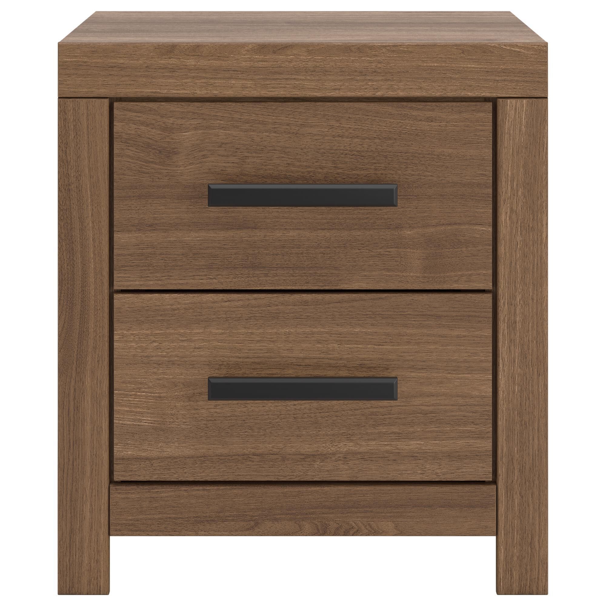 Ashley Broachmyn 5 Piece King Panel Bedroom Set in Warm Auburn