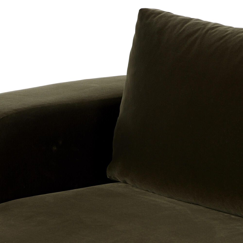 Four Hands Centrale Benito Stationary Sofa in Surrvey Olive, , large