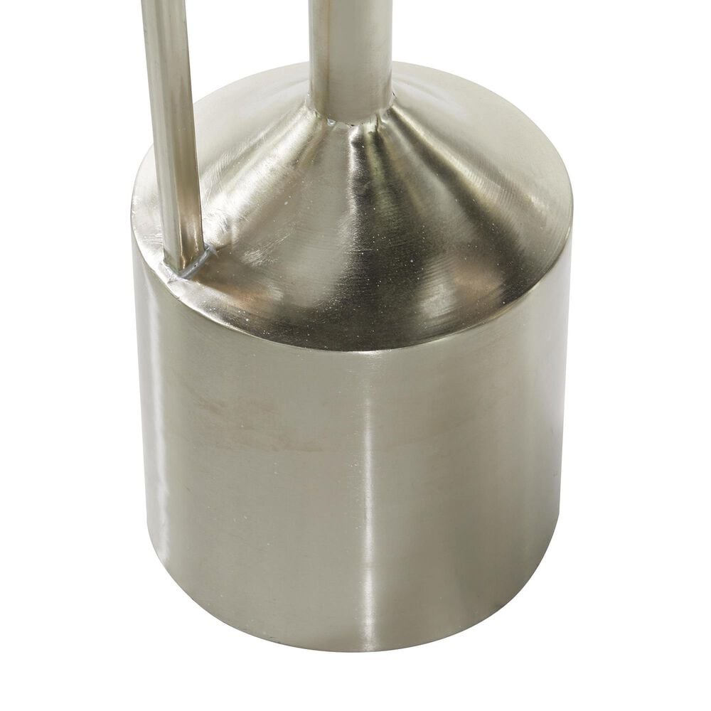 Maple and Jade 2-Piece Decorative Vase Set with Handles in Satin Silver, , large