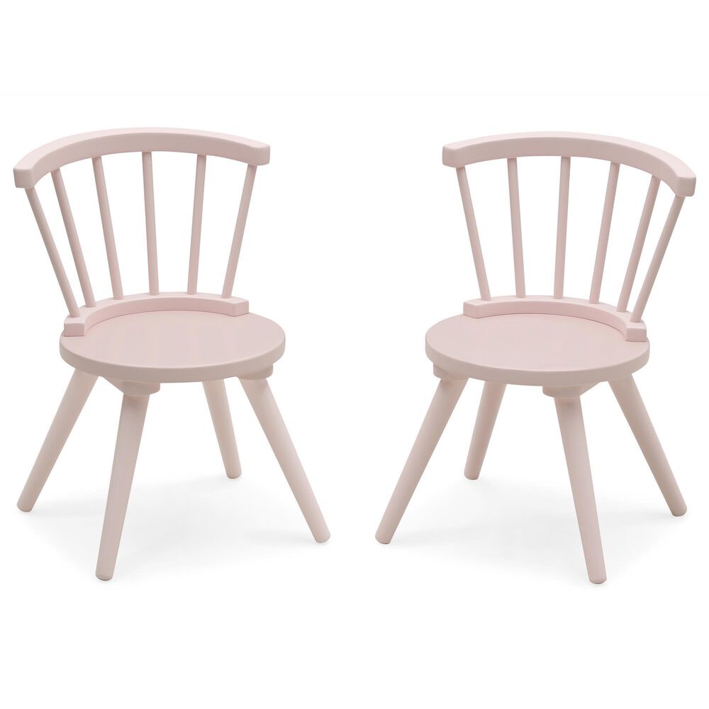 Delta Windsor 3-Piece Table and Chairs Set in Blush Pink, , large