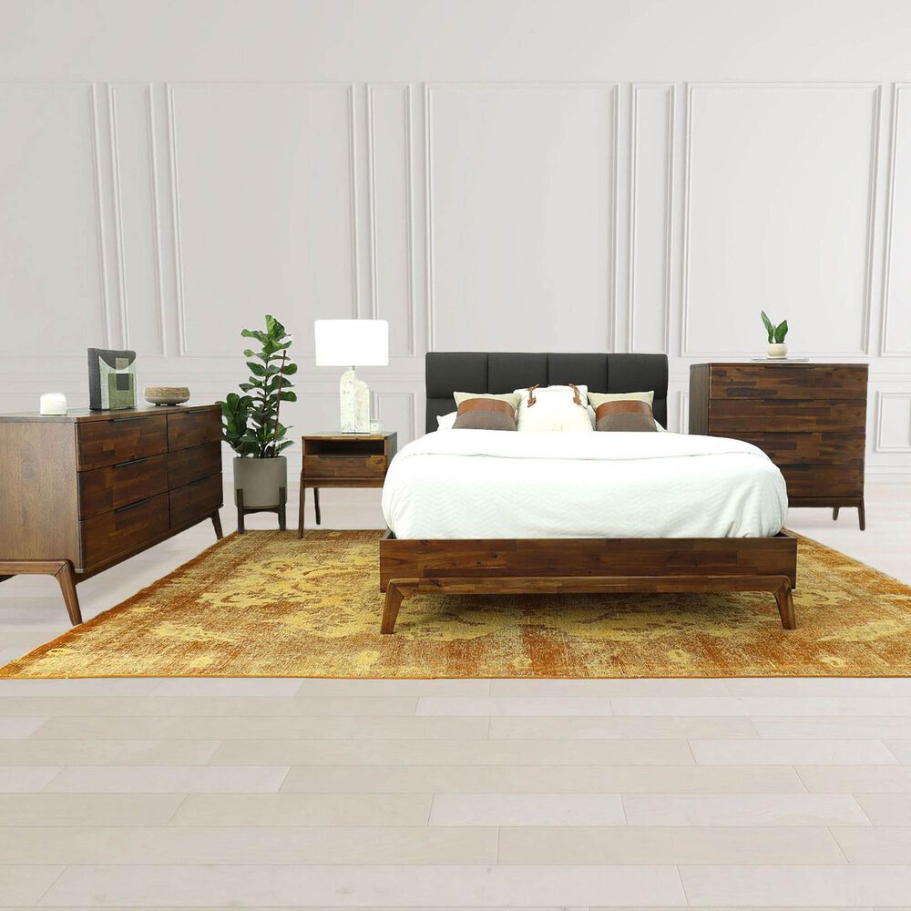 Lh Imports Remix Queen Bed in Brown, , large