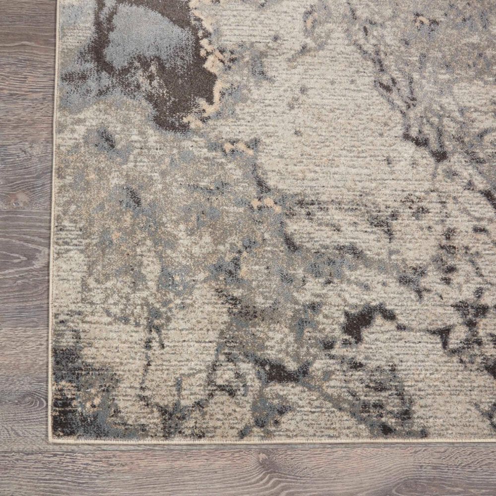 Nourison Maxell Grey 5&#39;3&quot; x 7&#39;3&quot; Area Rug, , large