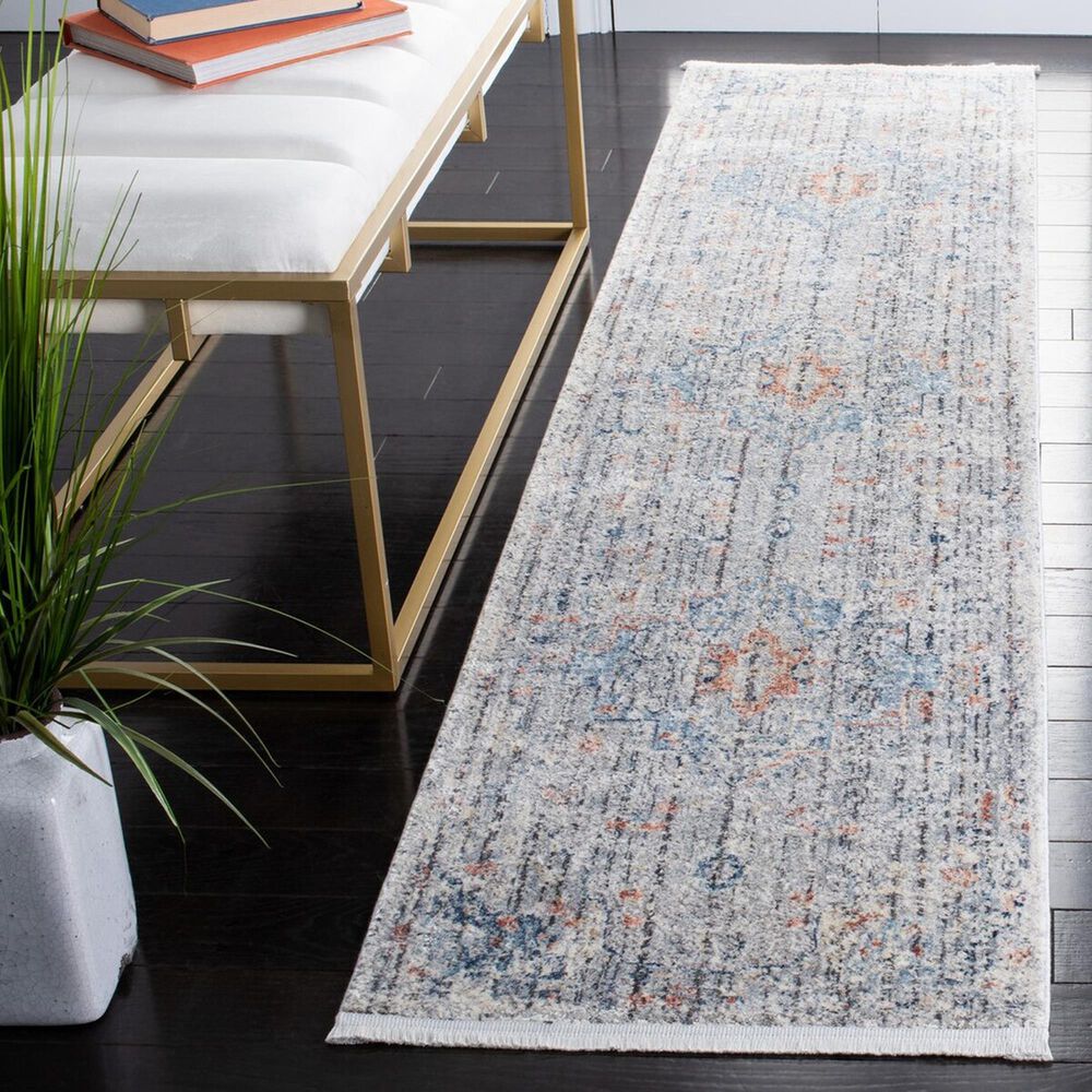 Safavieh Dream DRM419G 2&#39; x 8&#39; Grey and Multicolor Runner, , large