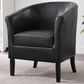 Linon Home Decor Simon Club Chair in Black, , large