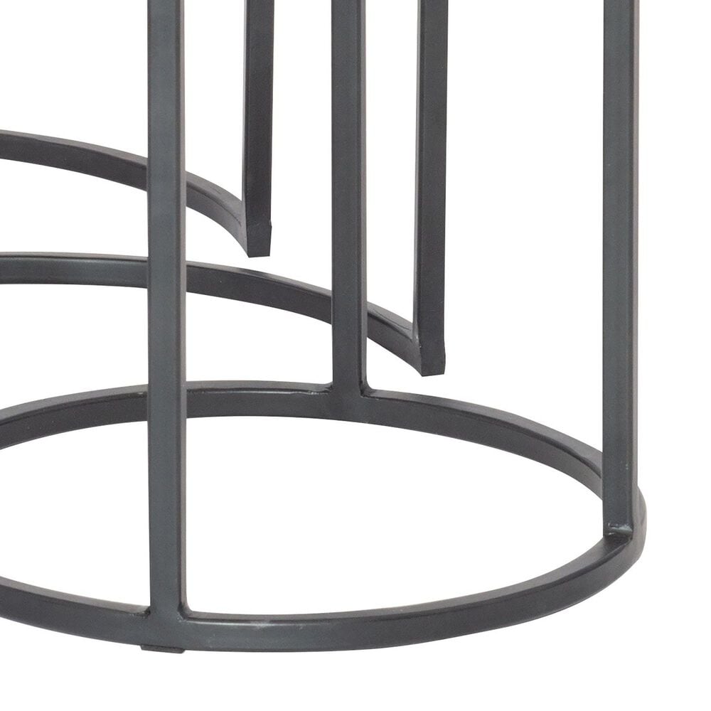 Uttermost Erik Nesting Tables in Aged Black and Antiqued Nickel, , large