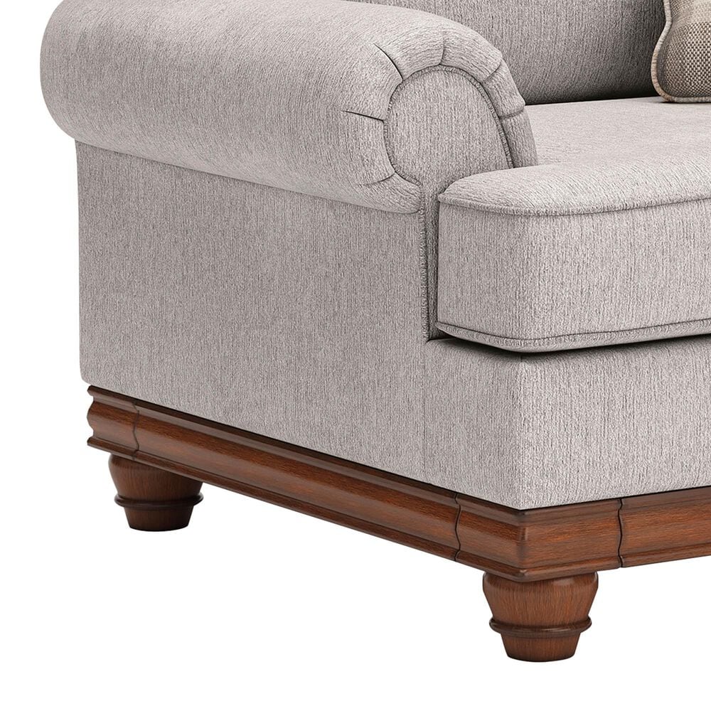 Ashley Stoughton Chair with Ottoman in Sandstone, , large
