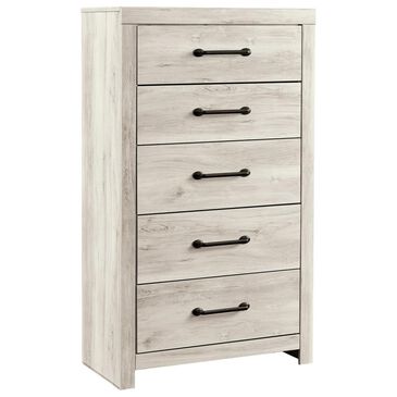 Signature Design by Ashley Cambeck 5 Drawer Chest in Whitewash, , large