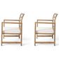 Hearth and Haven Outdoor Club Chair with White Cushion in Natural (Set of 2), , large