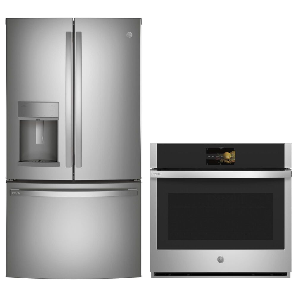 GE Profile 2-Piece Kitchen Package with 30" Single Wall Oven in Stainless Steel, , large