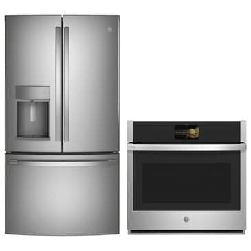 GE Profile 2-Piece Kitchen Package with 30" Single Wall Oven in Stainless Steel, , large