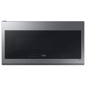 Samsung Bespoke 2.1 Cu. Ft. Smart Over-The-Range Microwave with Auto-Dimming Glass Touch Controls and LED Display in Fingerprint Resistant Stainless Steel, , large