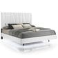 New Heritage Europa 4 Piece Wood Queen Panel Bedroom Set with Nightstand in White, , large