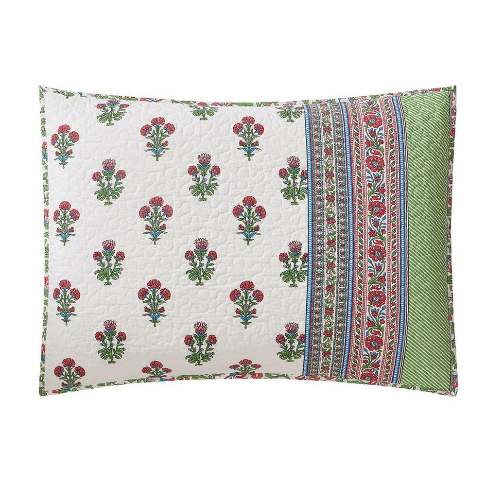 Peking Handicraft Serena 2-Piece Full/Queen Quilt Set in Pink and Ivory, , large
