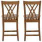 Linon Home Decor Maggie Counter Stool in Brown (Set of 2), , large