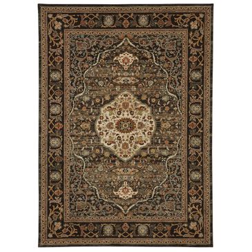 Karastan Spice Market Petra 90661-09097 9"6" x 12"11" Charcoal Area Rug, , large