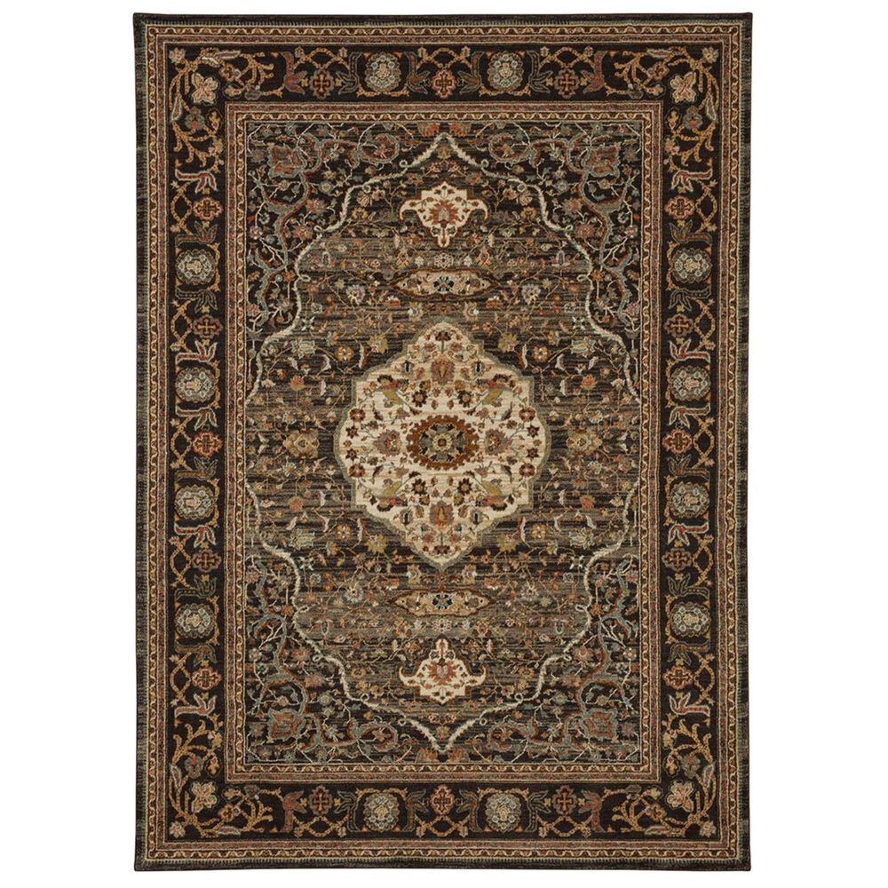 Karastan Spice Market Petra 90661-09097 9"6" x 12"11" Charcoal Area Rug, , large