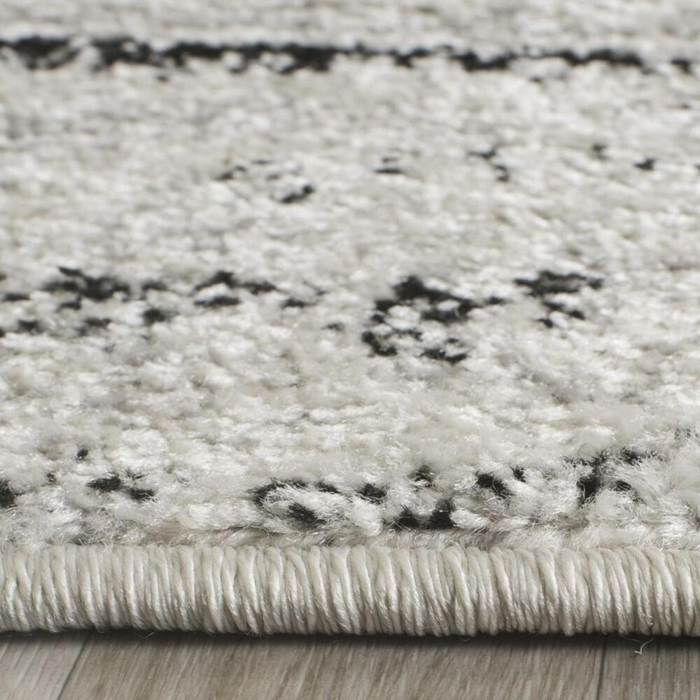 Safavieh Adirondack ADR117B 4&#39; Round Ivory and Silver Area Rug, , large