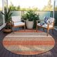Dalyn Rug Company Portico PO2 Coral 8" Round Area Rug, , large