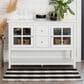 Walker Edison 52" TV Stand in White, , large