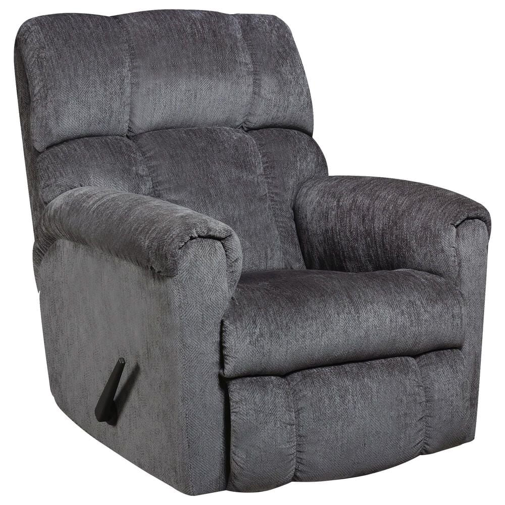 HomeStretch Norton Manual Rocker Recliner in Gray, , large