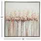 Maple and Jade 40" x 40" Square Tree Wall Art with Silver Frame in Black, Cream, Pink and Brown, , large