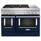 KitchenAid 48" Professional Double Oven Dual Fuel Range in Ink Blue, , large