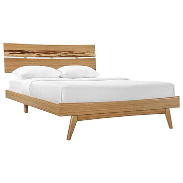 Natural Bamboo Furnishings Azara Platform King Bed in Caramelized, , large