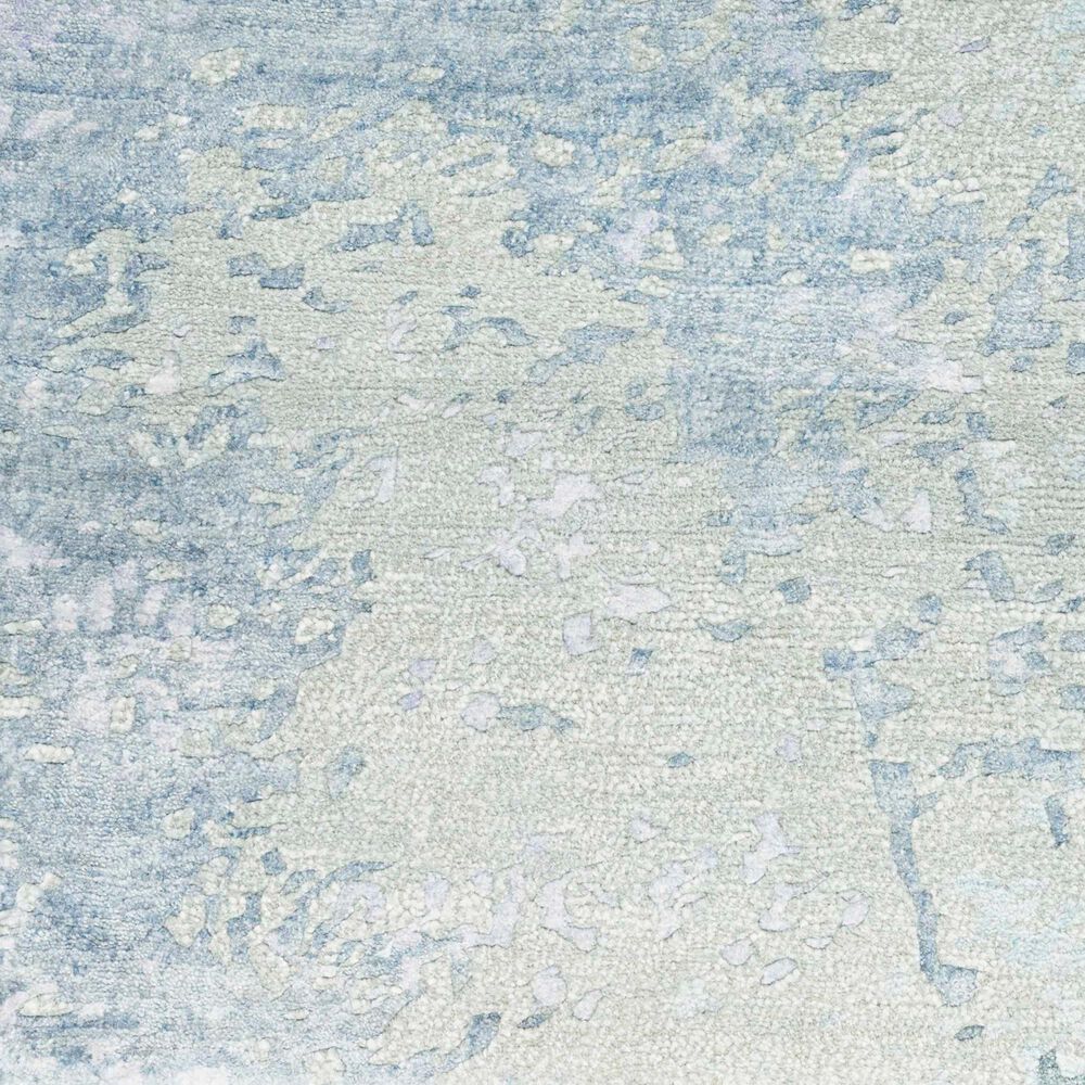 Nourison Silk Shadows 2&#39;3&quot; x 8&#39; Blue and Green Runner, , large
