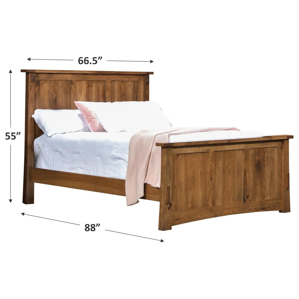Briarwood Jack and Jill Queen Bed in Rustic Hickory Cappuccino, , large