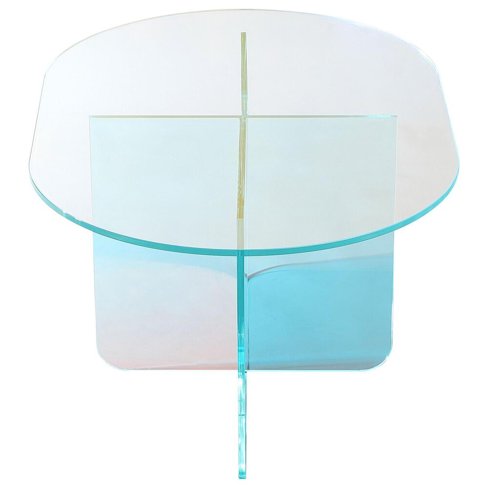 Urban Home Fomo Coffee Table in Iridescent Glass, , large