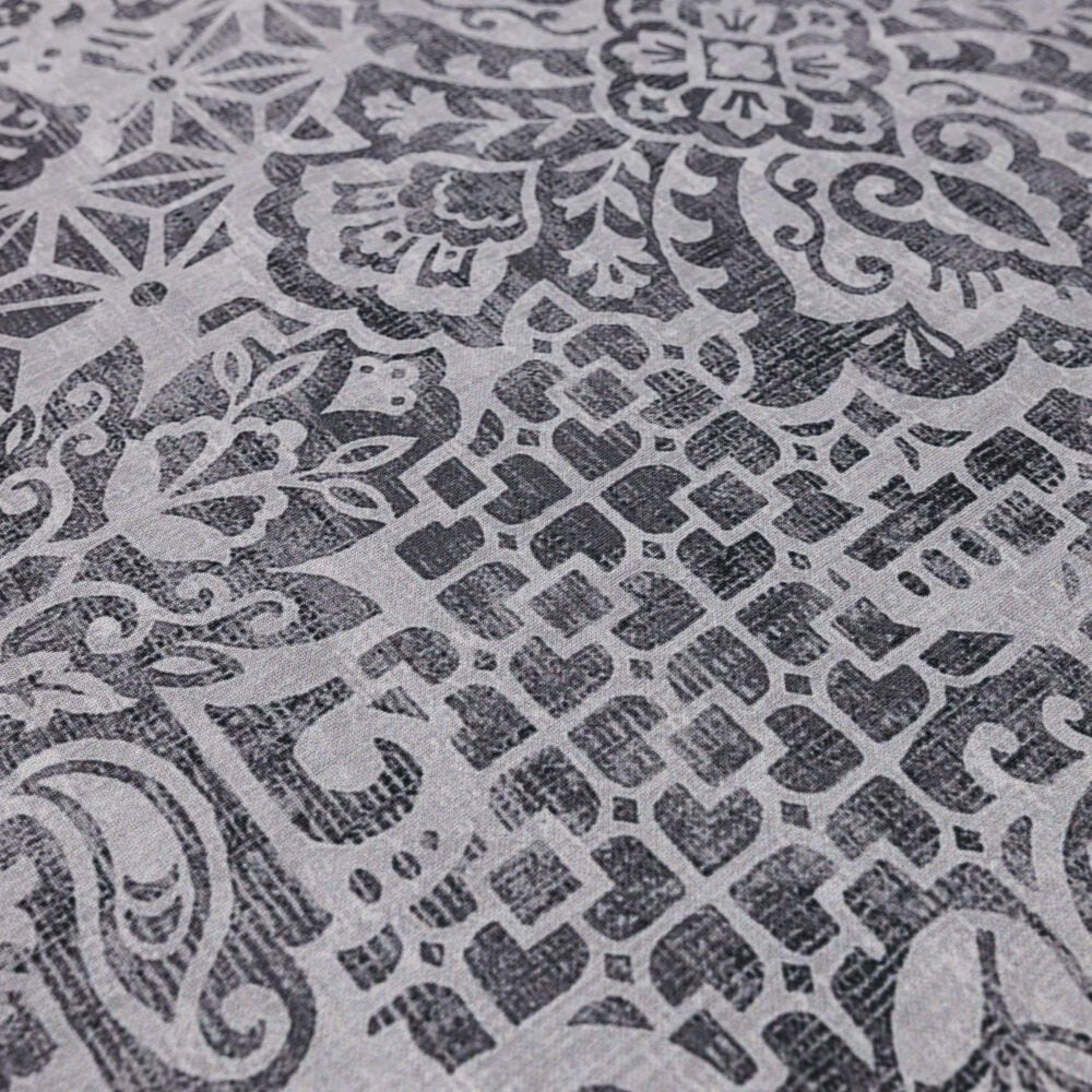 Mohawk Dri-Pro Damask Nouveau 1&#39;6&quot; x 2&#39;6&quot; Grey Door Mat, , large