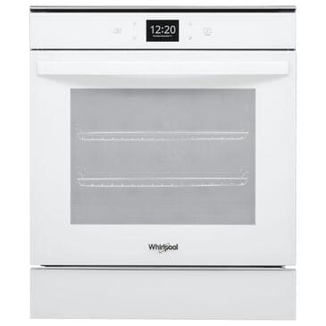 Whirlpool 24" Single Electric Wall Oven with Convection in White, , large